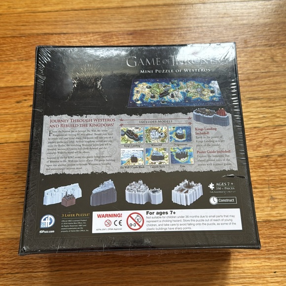 Game Of Thrones Mini Puzzle Of Westeros / New / 2016 / 350 Piece Jigsaw Puzzle - Picture 3 of 6